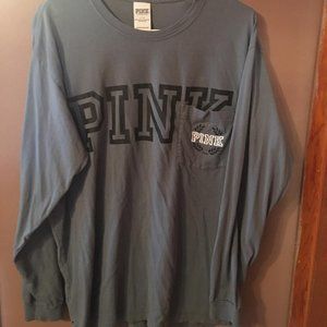 Gray Pink victoria secret Long sleeve Shirt